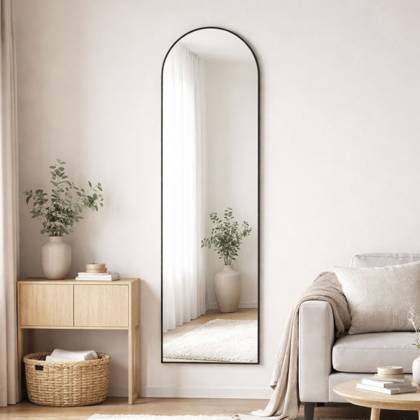 Καθρέφτης Τοίχου (40x120) Spitishop Perugia Black