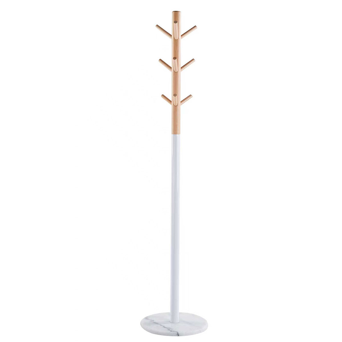 Καλόγερος Ρούχων (Φ37X172) Spitishop Arc White Home Έπιπλα Εισόδου Καλόγεροι Spitishop