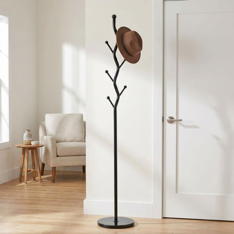 Καλόγερος Ρούχων (30x30x176) Spitishop Bosque Black