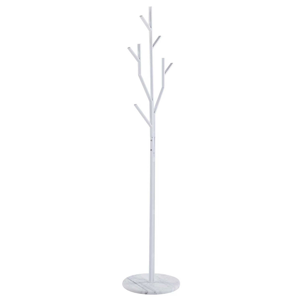 Καλόγερος Ρούχων (37X37X176) Spitishop Grove White Home Έπιπλα Εισόδου Καλόγεροι Spitishop