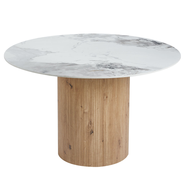 Τραπέζι Τραπεζαρίας (Φ120x76) Spitishop Marmo