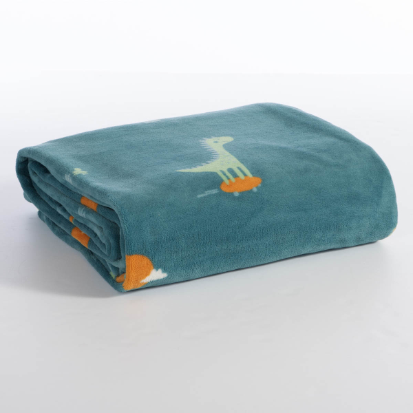 Κουβέρτα Fleece Μονή (160x220) Nef-Nef Homeware Junior Dinos On Wheels