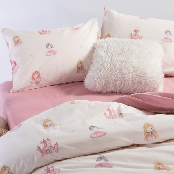Παπλωματοθήκη Μονή (Σετ 160x240) 2 Όψεων Nef-Nef Homeware Junior Our Princess