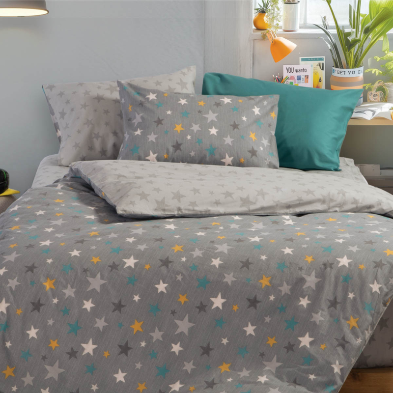Παπλωματοθήκη Μονή (Σετ 160x240) 2 Όψεων Nef-Nef Homeware Junior Stars Above
