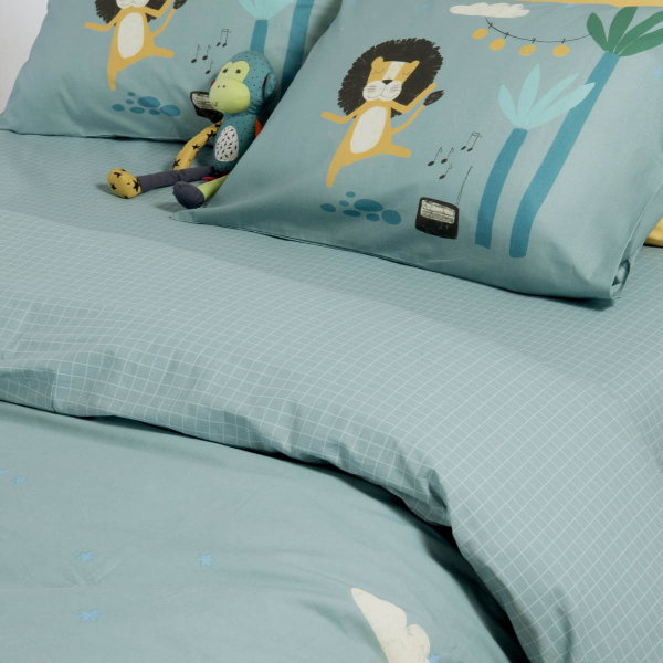 Παπλωματοθήκη Μονή (Σετ 160x240) 2 Όψεων Nef-Nef Homeware Junior Wild Dance