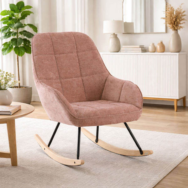 Πολυθρόνα Κουνιστή (89x71x94) Spitishop Harbor Pink