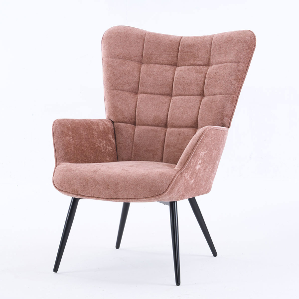 Πολυθρόνα Με Υποπόδιο (78x72x98) Spitishop Haven Pink