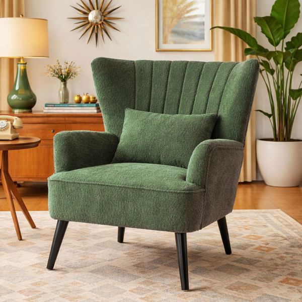 Πολυθρόνα (79x76.5x95.5) Spitishop Embrace Green