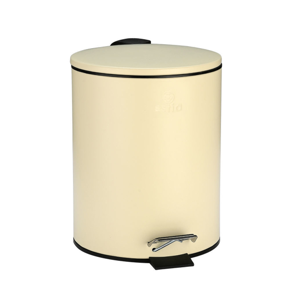 Κάδος Απορριμμάτων Μπάνιου (Φ20x28) εstia 5lt Classic Cream Matt 02-3784