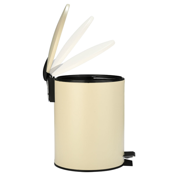 Κάδος Απορριμμάτων Μπάνιου (Φ20x28) εstia 5lt Classic Cream Matt 02-3784