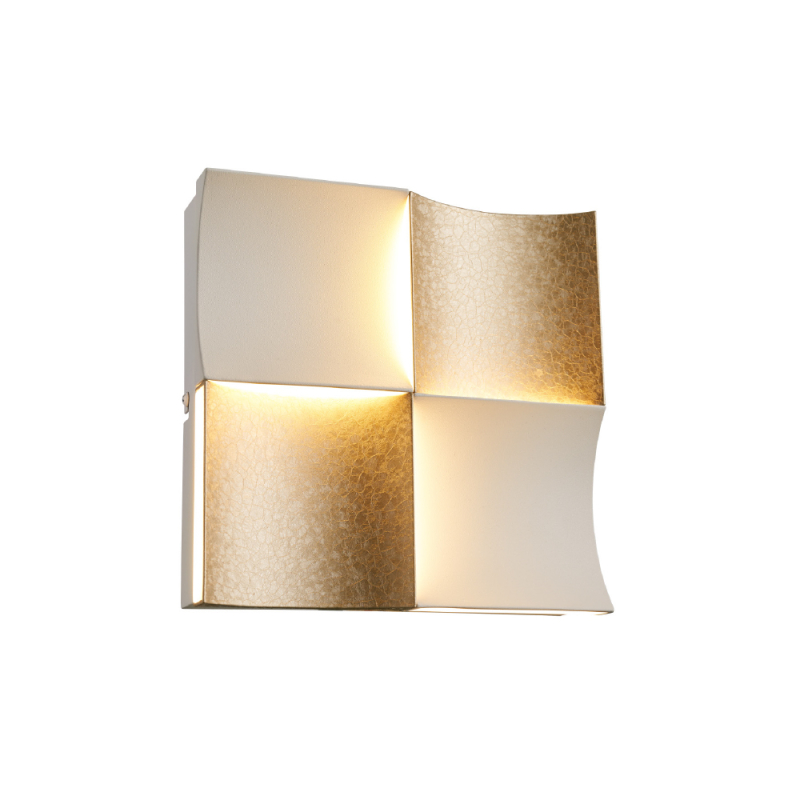 Απλίκα Τοίχου LED 3 CCT Aca Chessy CNW21GWCCT Sand White/Gold