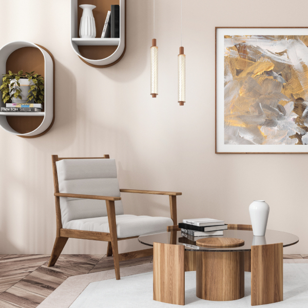 Φωτιστικό Οροφής Μονόφωτο LED 3 CCT Aca Mystique CNP11CACCT Brown