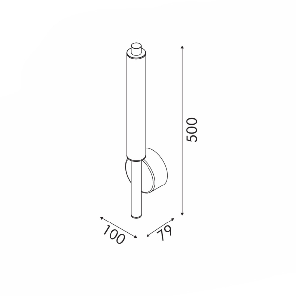 Απλίκα Τοίχου LED 3 CCT Aca Mystique CNW11CACCT Brown