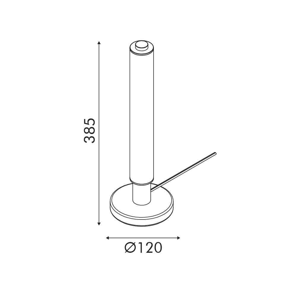 Πορτατίφ Led Aca Dimmable Mystique Cnt7Gdim Gold Home Φωτιστικά Επιτραπέζια Spitishop