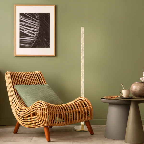 Φωτιστικό Δαπέδου LED Aca Dimmable Mystique CNF36GDIM Gold