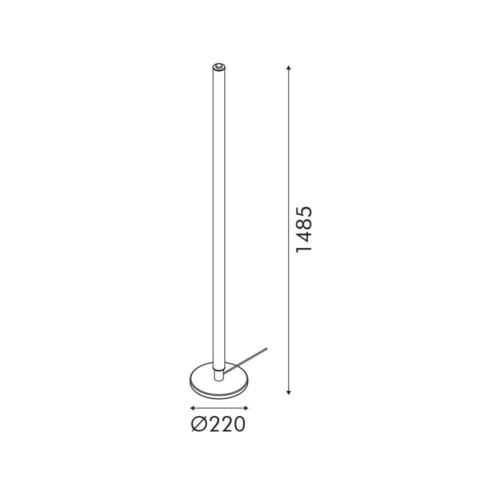 Φωτιστικό Δαπέδου Led Aca Dimmable Mystique Cnf36Gdim Gold Home Φωτιστικά Spitishop