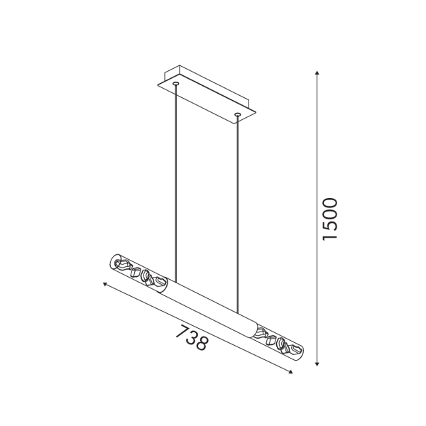 Φωτιστικό Οροφής Δίφωτο LED 3 CCT Aca Oasis CNLP15PGWCCT Brass Gold/Sand White