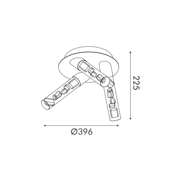 Σποτ Τρίφωτο LED 3 CCT Aca Oasis CN3C22PGWCCT Brass Gold/Sand White