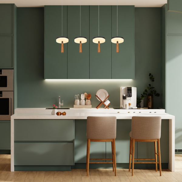 Φωτιστικό Οροφής Πολύφωτο LED 3 CCT Aca Asian CN4P42WBKCCT Sand Black