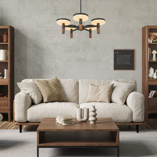 Φωτιστικό Οροφής Πολύφωτο LED 3 CCT Aca Asian CN5P52WBKCCT Sand Black