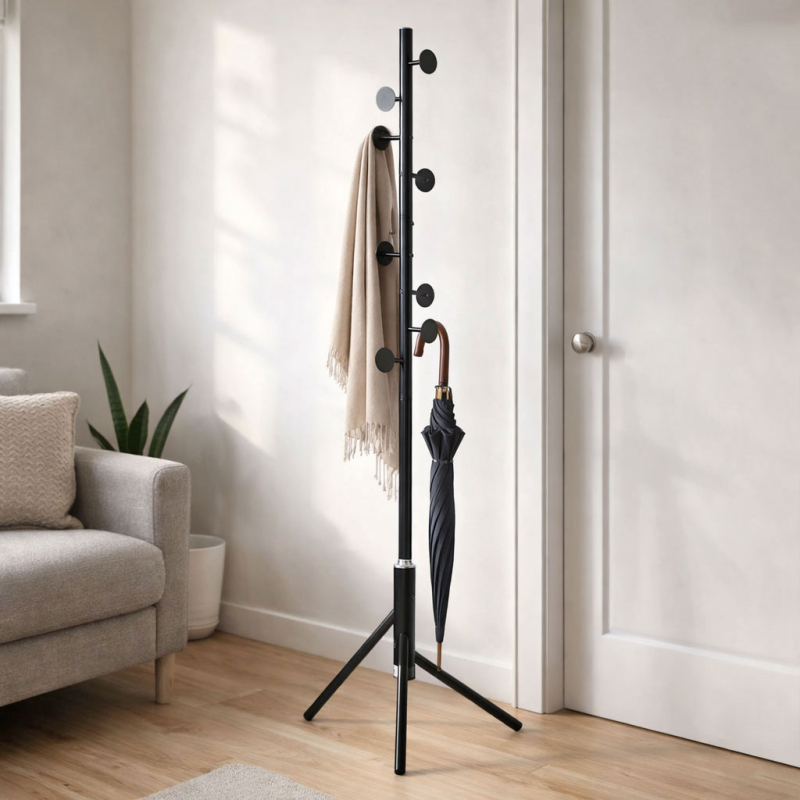 Καλόγερος Ρούχων (58x58x175) Spitishop Buttons Black