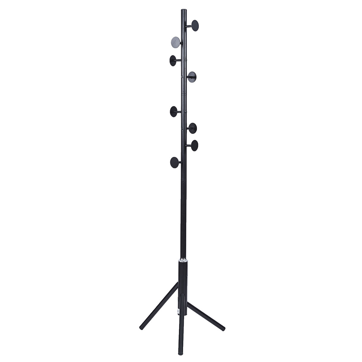 Καλόγερος Ρούχων (58X58X175) Spitishop Buttons Black Home Έπιπλα Εισόδου Καλόγεροι Spitishop