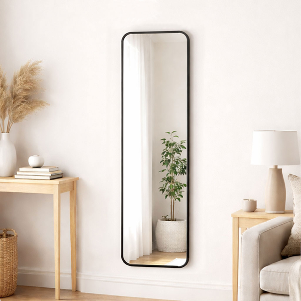 Καθρέφτης Τοίχου (40x140) Spitishop Bari Black