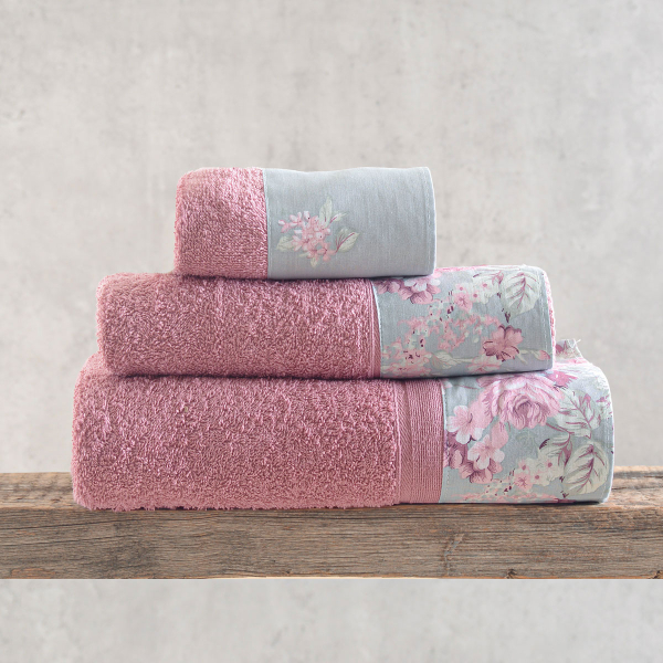 Πετσέτες Μπάνιου (Σετ 3τμχ) Rythmos Springtime 500gsm