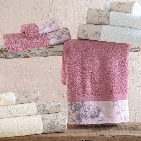 Πετσέτες Μπάνιου (Σετ 3τμχ) Rythmos Aurora 500gsm