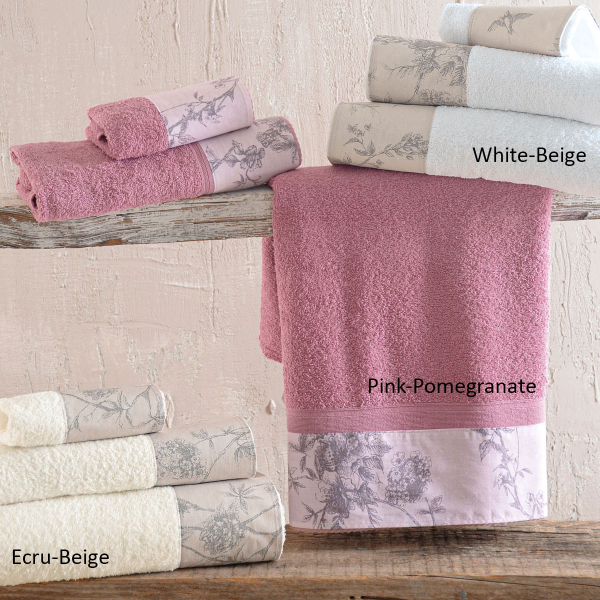 Πετσέτες Μπάνιου (Σετ 3τμχ) Rythmos Aurora 500gsm