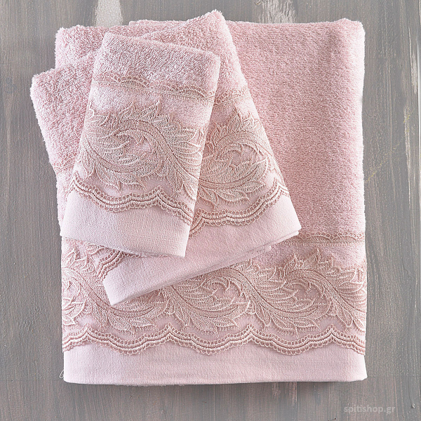 Πετσέτες Μπάνιου (Σετ 3τμχ) Rythmos Anika 500gsm