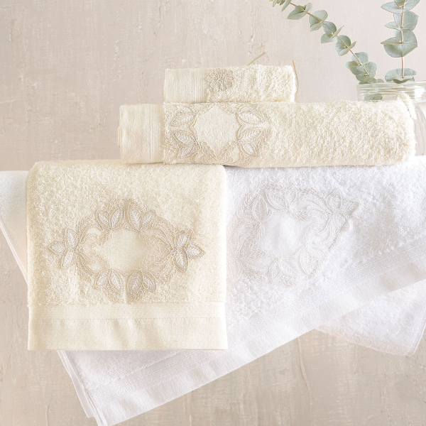 Πετσέτες Μπάνιου (Σετ 3τμχ) Rythmos Agnes 500gsm