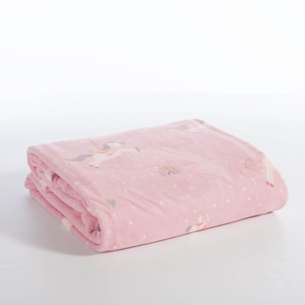 Κουβέρτα Fleece Μονή (160x220) Nef-Nef Homeware Junior Unicorns Style