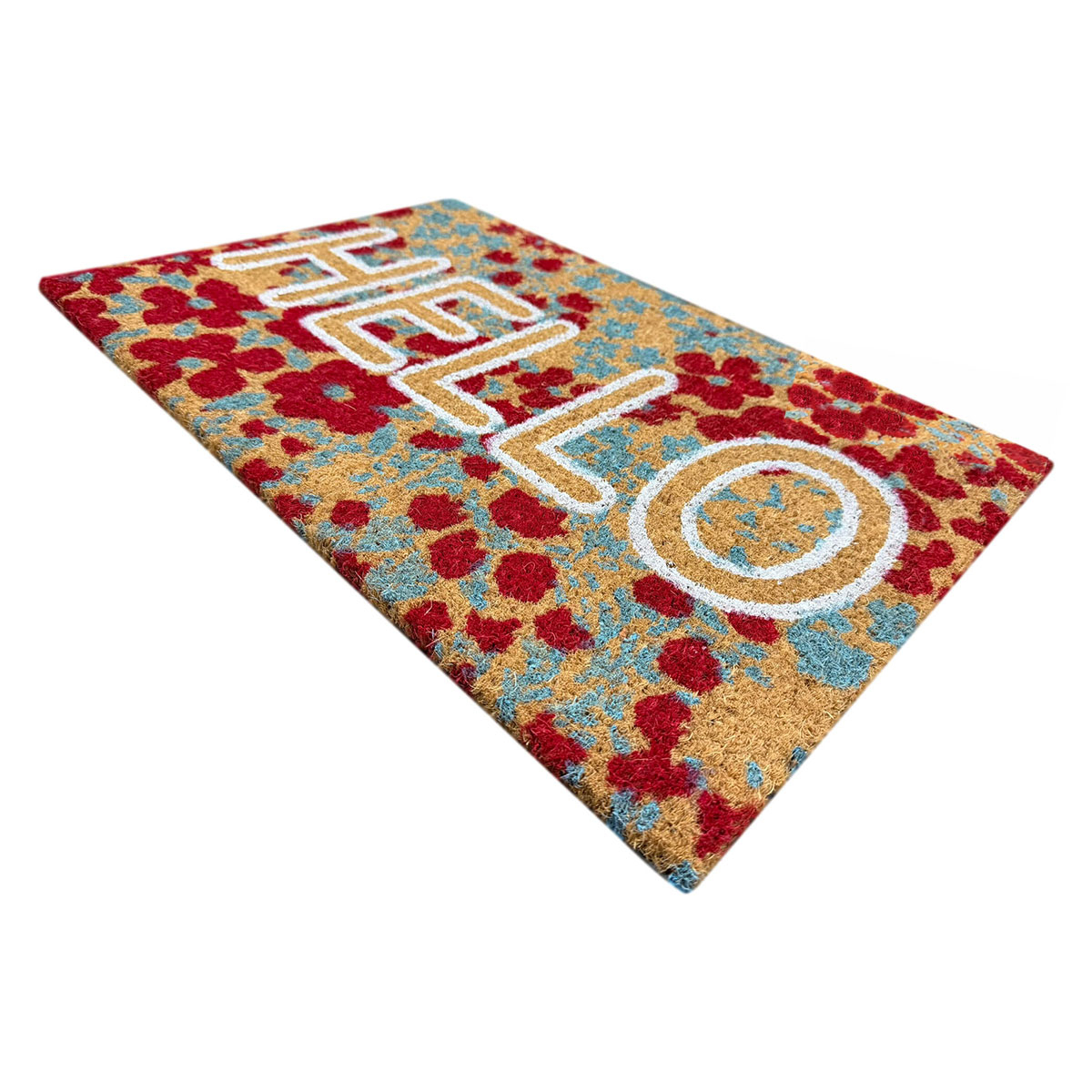 Πατάκι Εισόδου (40X60) Pol Rugs Mats Ibiza Hello Flowers Home Χαλιά Πατάκια Spitishop