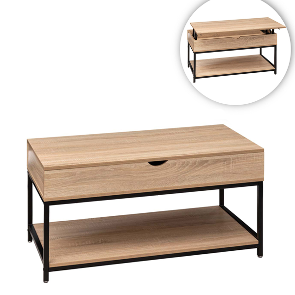 Τραπέζι Σαλονιού Με Σερβιτόρο & Ράφι (95x50x51) F-V Aliaj 181382