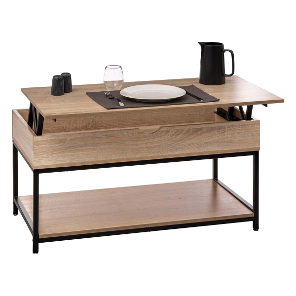 Τραπέζι Σαλονιού Με Σερβιτόρο & Ράφι (95x50x51) F-V Aliaj 181382