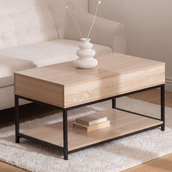 Τραπέζι Σαλονιού Με Σερβιτόρο & Ράφι (95x50x51) F-V Aliaj 181382