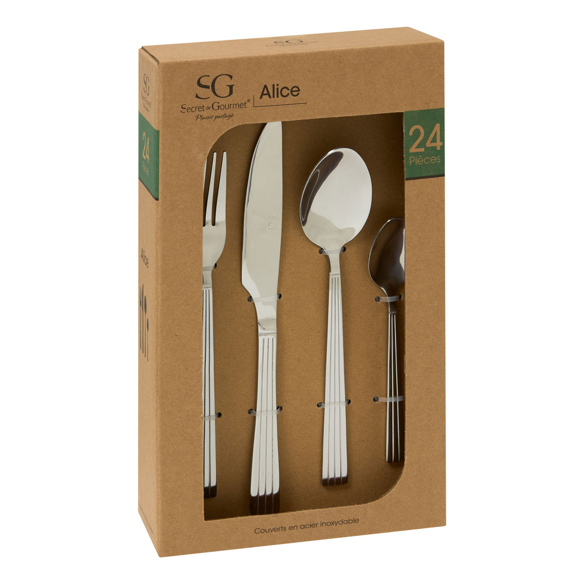 Μαχαιροπίρουνα (Σετ 24Τμχ) S-D Alice 212369 Home Είδη Σερβιρίσματος Spitishop
