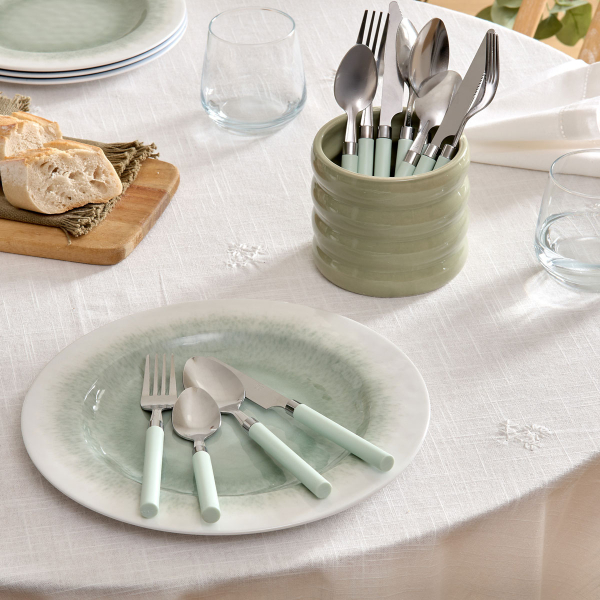 Μαχαιροπίρουνα Με Βάση (Σετ 24τμχ) S-D Elsa Green 212364B