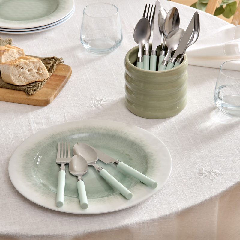 Μαχαιροπίρουνα Με Βάση (Σετ 24τμχ) S-D Elsa Green 212364B