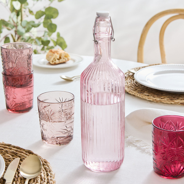 Ποτήρια Νερού 350ml (Σετ 4τμχ) S-D Ayla Pink 213949A