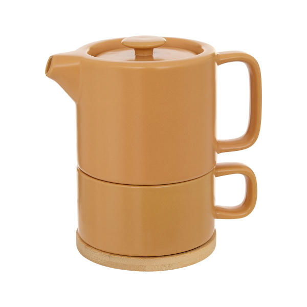 Τσαγιέρα Με Κούπα & Φίλτρο 400ml S-D Nature Ochre 160724G