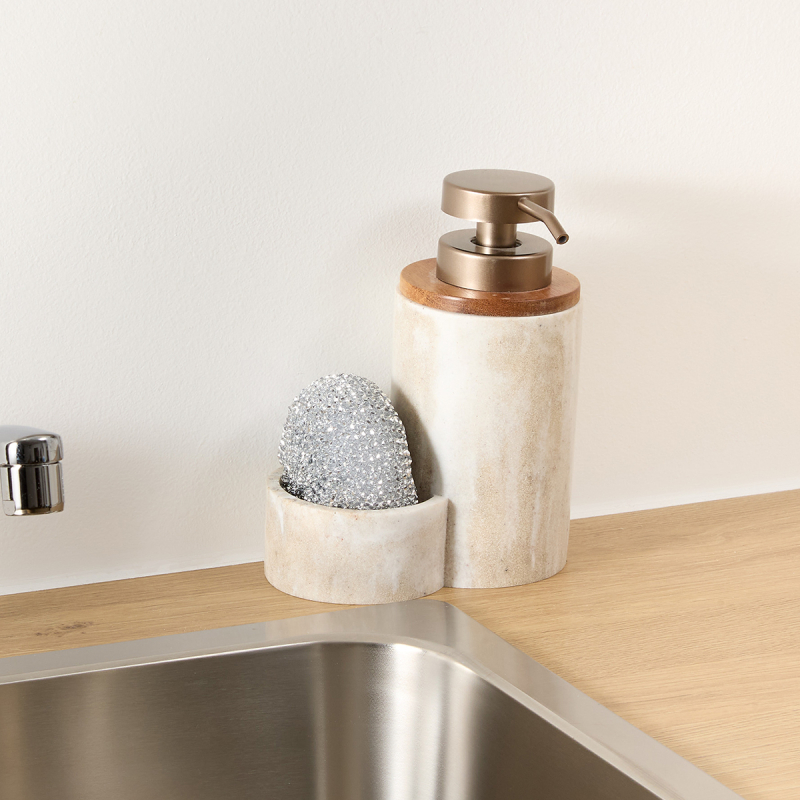 Δοχείο Υγρού Πιάτων + Θήκη Για Σφουγγάρι F-V Come 190220