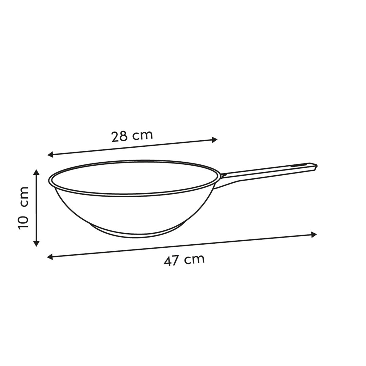 Ανοξείδωτο Wok (28Εκ ) F-V Brilliance 209658 Home Μαγειρική - Ζαχαροπλαστική Μαγειρικά Σκεύη Spitishop