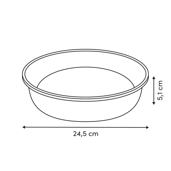 Φόρμα Κέικ Στρογγυλή (Φ24.5x5) F-V Harmony 209665
