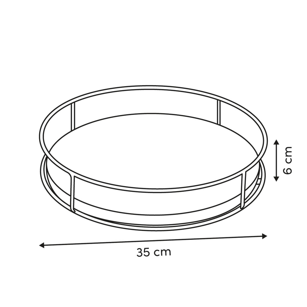 Περιστρεφόμενη Βάση Οργάνωσης (Φ35X6) F-V Bamboo 190237 Home Οργάνωση & Αποθήκευση Κουζίνας Βάσεις - Ραφιέρες Spitishop