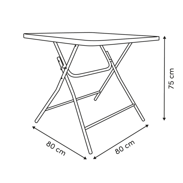 Πτυσσόμενο Τραπέζι Κουζίνας (80x80x75) F-V Flexy 212851