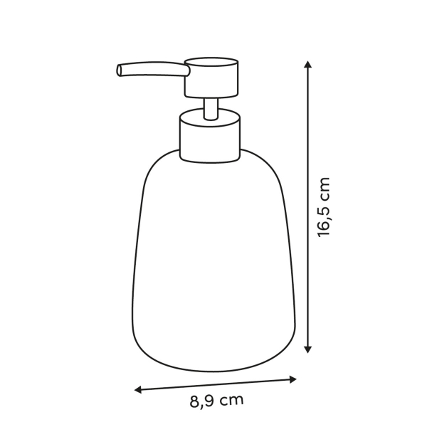 Dispenser Μπάνιου 400ml (Φ9x16.5) F-V Dotty 214711