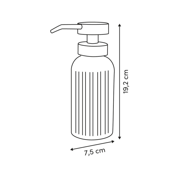 Δοχείο Υγρού Πιάτων 500ml (Φ7.5x19) F-V Stripes 190193