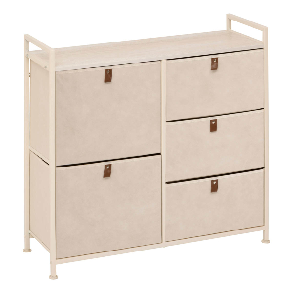 Συρταριέρα 5 Θέσεων (83x29x77) F-V Tissa Beige 138933A
